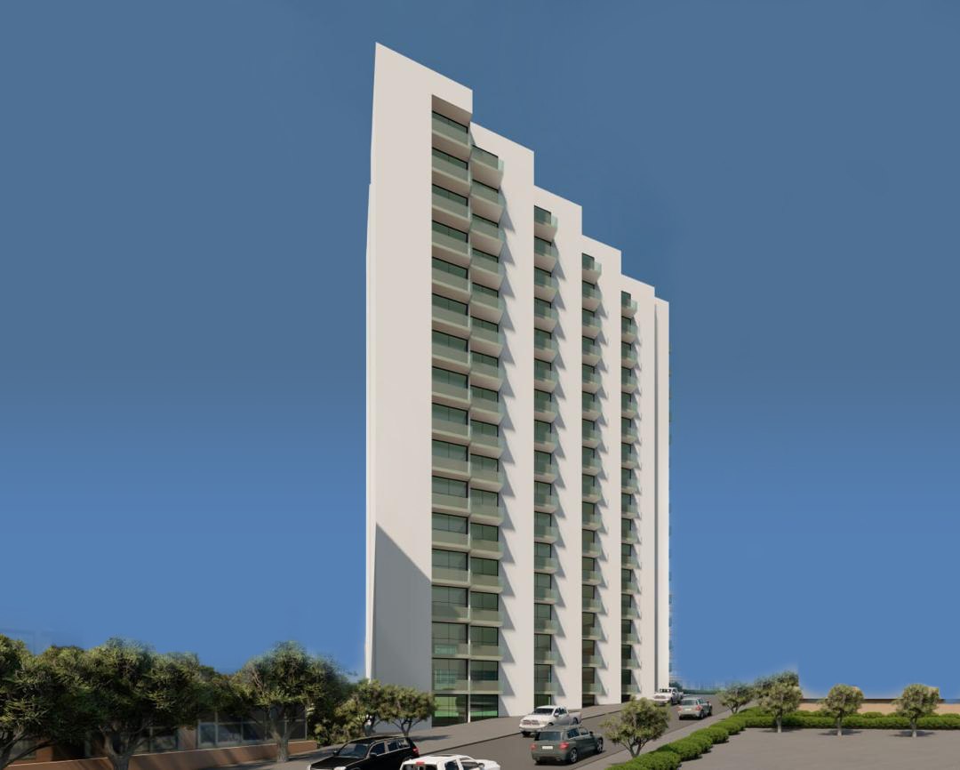 Architectural rendering of RRALY Project mixed-use complex